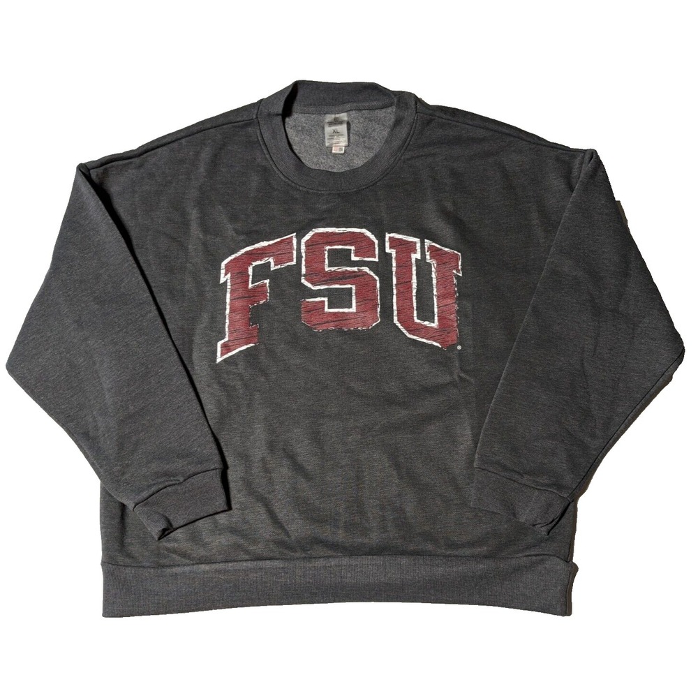 FSU FLORIDA STATE UNIVERSITY GAMEDAY COUTURE Women XL Gray Sweatshirt‎ NEW